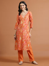Printed Muslin Kurta With Pants